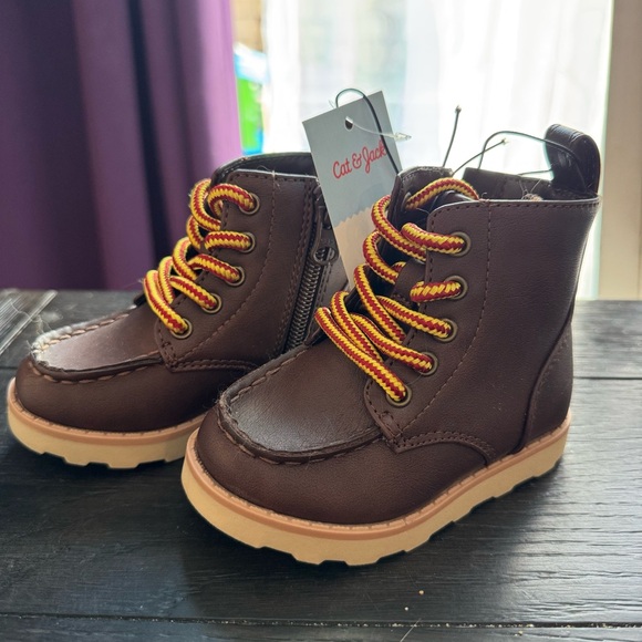 Cat & Jack Other - Cat and Jack Greyson boots, brown, toddler size 5
